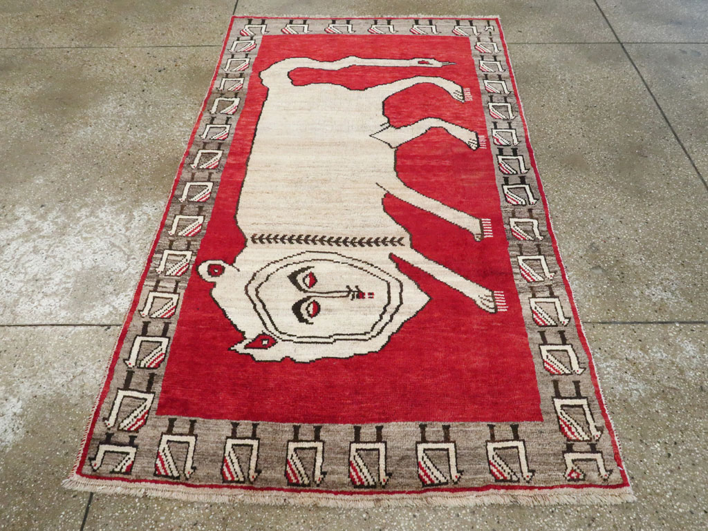 Vintage Persian Gabbeh Rug, No.27786 - Galerie Shabab