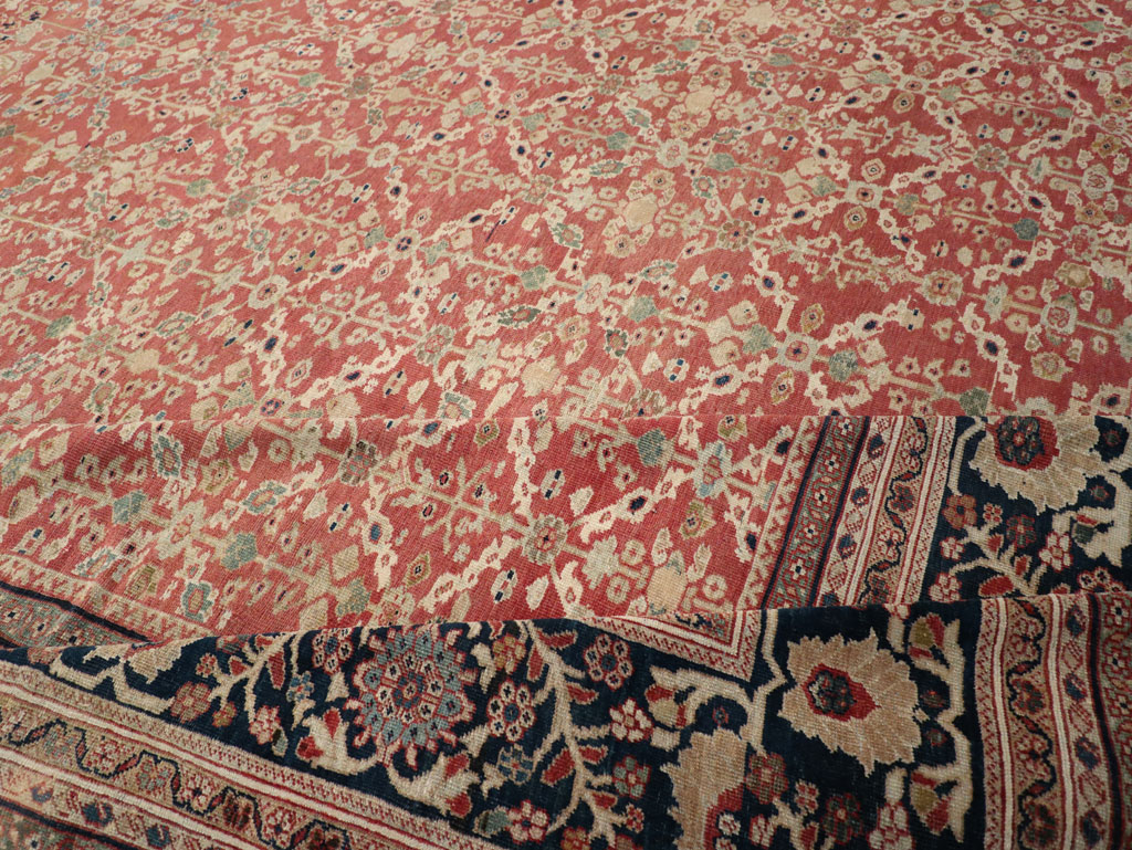 Antique Persian Mahal Oversize Carpet, No.27816 - Galerie Shabab