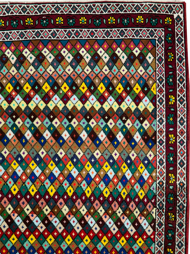 Vintage Persian Hamadan Rug, No.27865 - Galerie Shabab