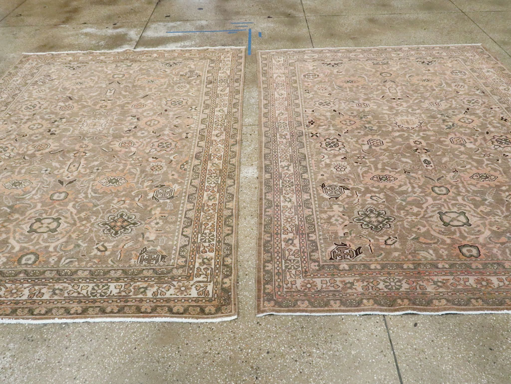 Vintage Persian Malayer Accent Rug (Pair: 1 of 2), No.27898 - Galerie Shabab