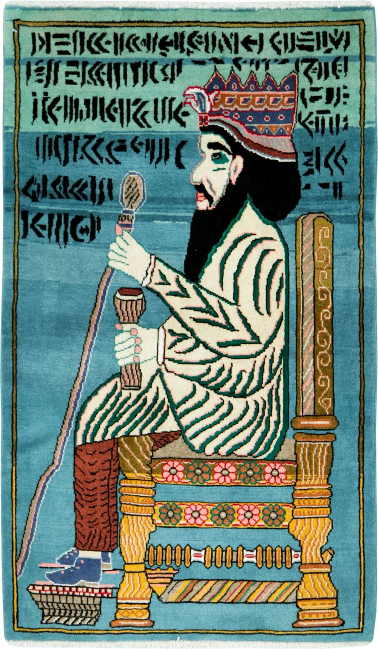 Persian Tabriz Pictorial Rug, No.27918 - Galerie Shabab