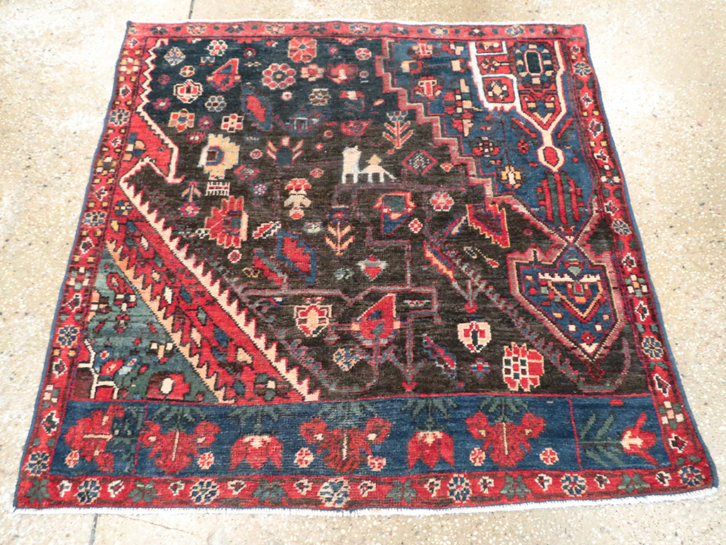 Vintage Persian Afshar Wagireh Rug, No.27997 - Galerie Shabab