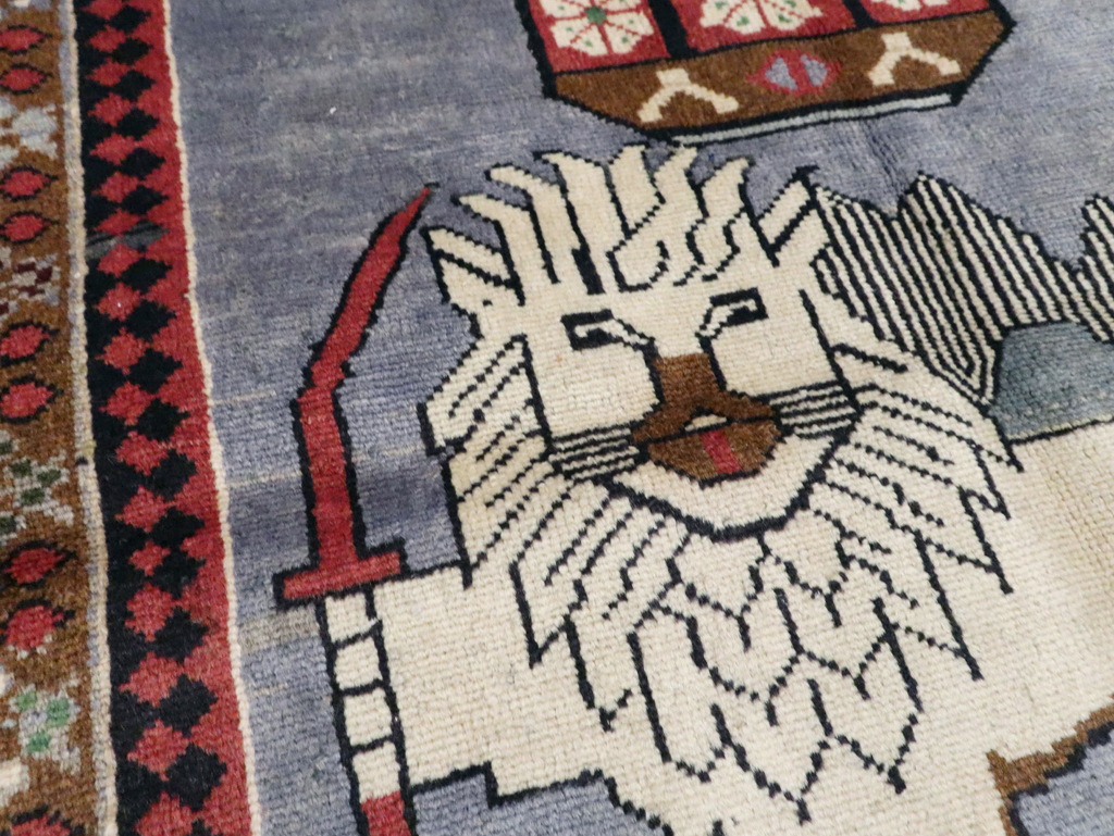 Vintage Pictorial Hamadan Rug, No.28020 - Galerie Shabab