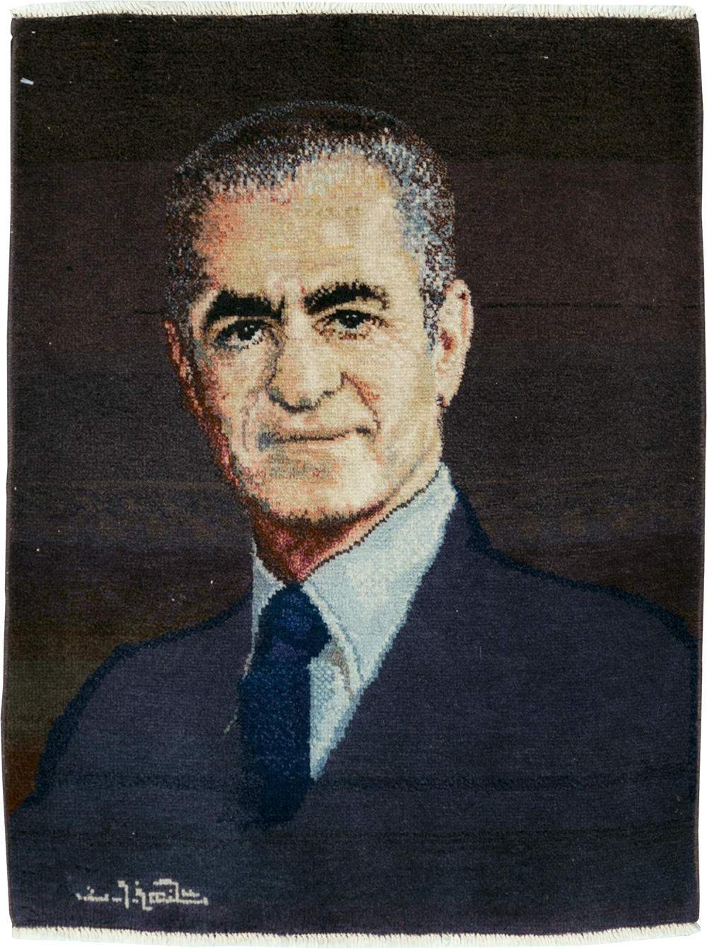 Vintage Persian Tabriz Pictorial Rug, No.28092 - Galerie Shabab