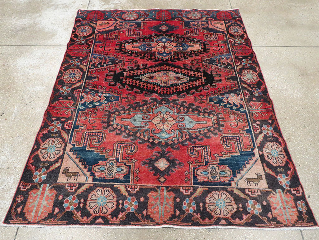 Vintage Persian Veece Rug, No.28108 - Galerie Shabab