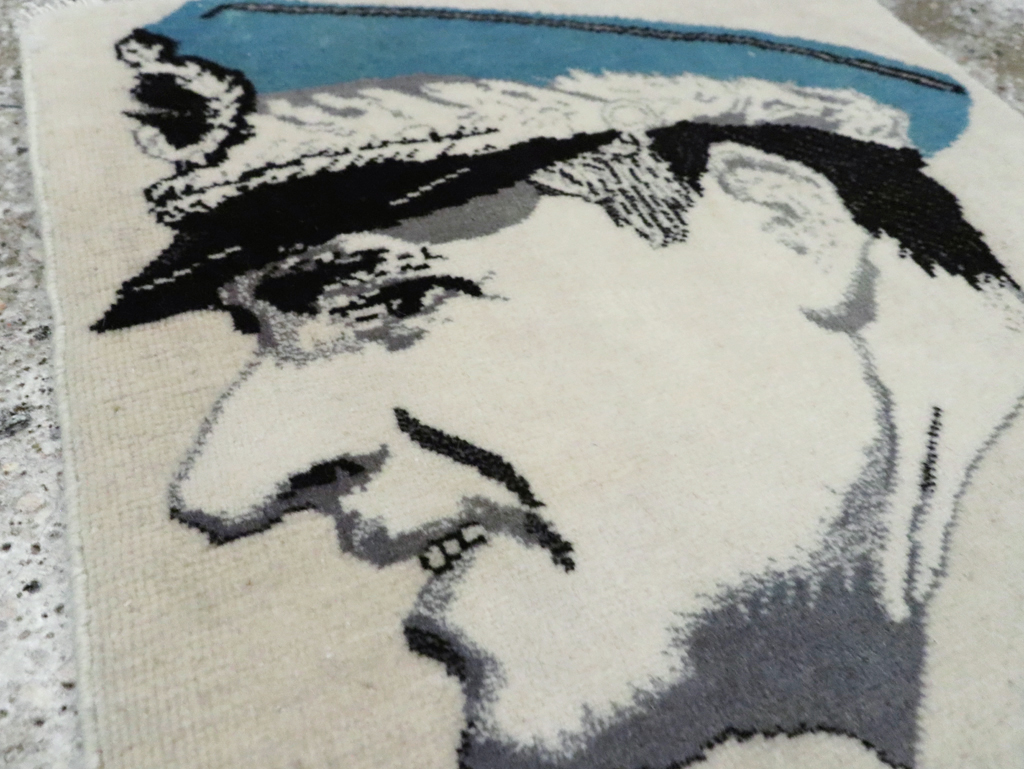 Vintage Persian Tabriz Pictorial Rug, No.28139 - Galerie Shabab