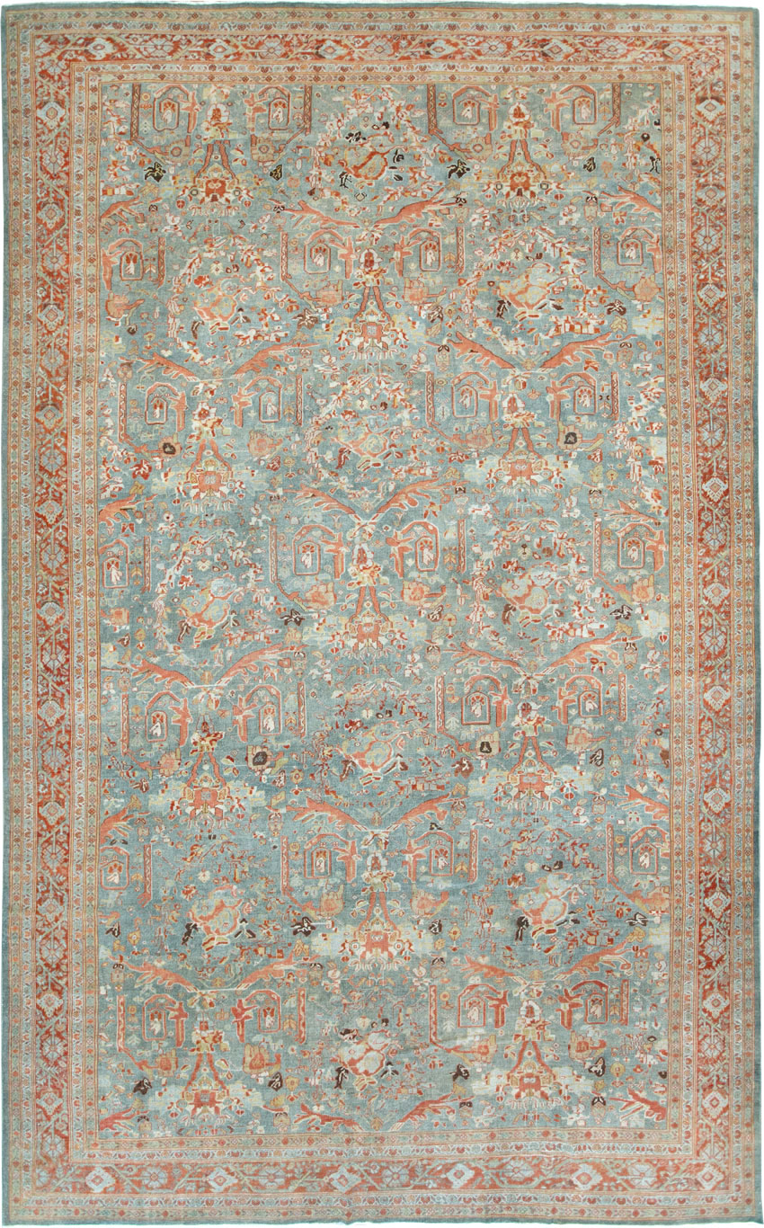 Antique Persian Mahal Oversize Carpet, No.28149 - Galerie Shabab