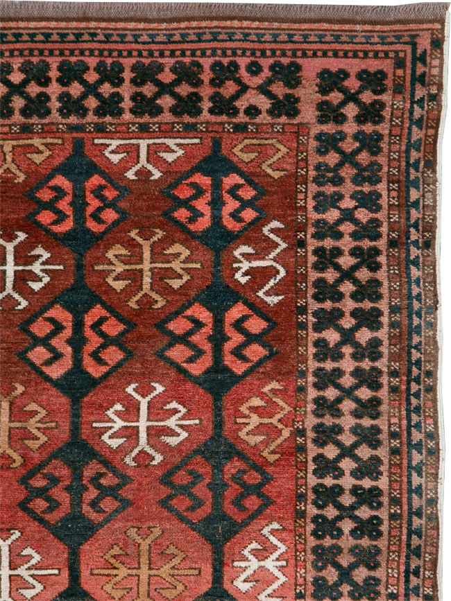 Vintage Kirghiz Gallery Carpet, No.28182 - Galerie Shabab