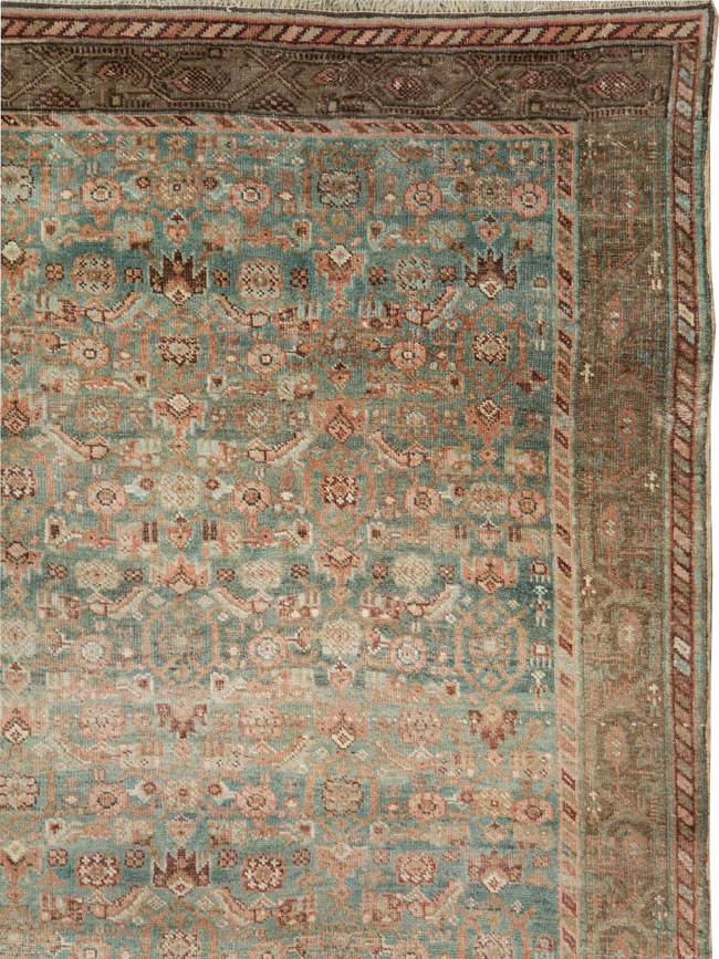Antique Persian Bidjar Square Room Size Carpet, No.28237 - Galerie Shabab
