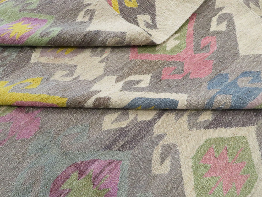 Modern Turkish Flatweave, No.28276 - Galerie Shabab