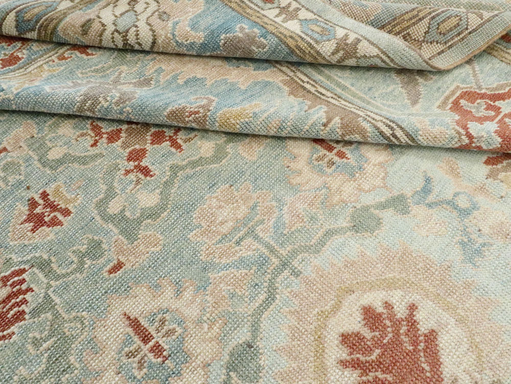 Modern Turkish Oushak Carpet, No.28332 - Galerie Shabab