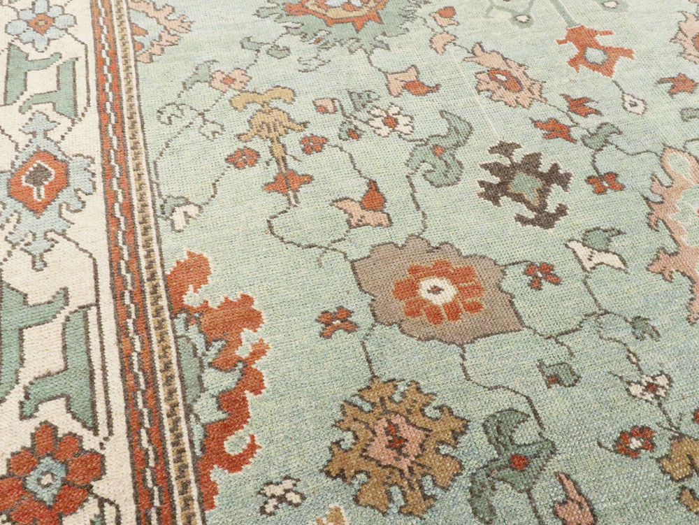 Contemporary Turkish Oushak Carpet, No.28344 - Galerie Shabab