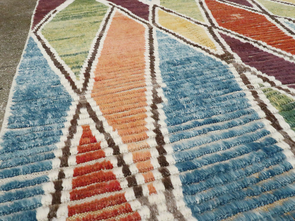 Modern Turkish Tulu Room Size Carpet, No.28353 - Galerie Shabab