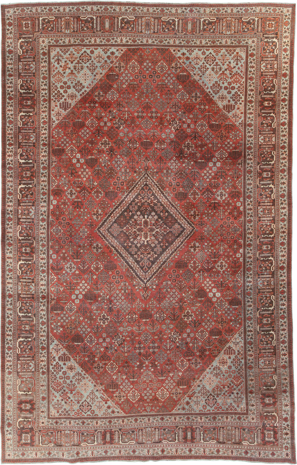Antique Persian Joshegan Large Room Size Carpet, No.28476 - Galerie Shabab