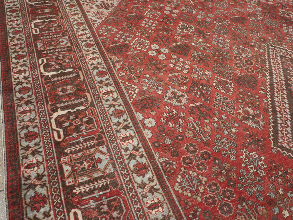 Antique Persian Joshegan Large Room Size Carpet, No.28476 - Galerie Shabab