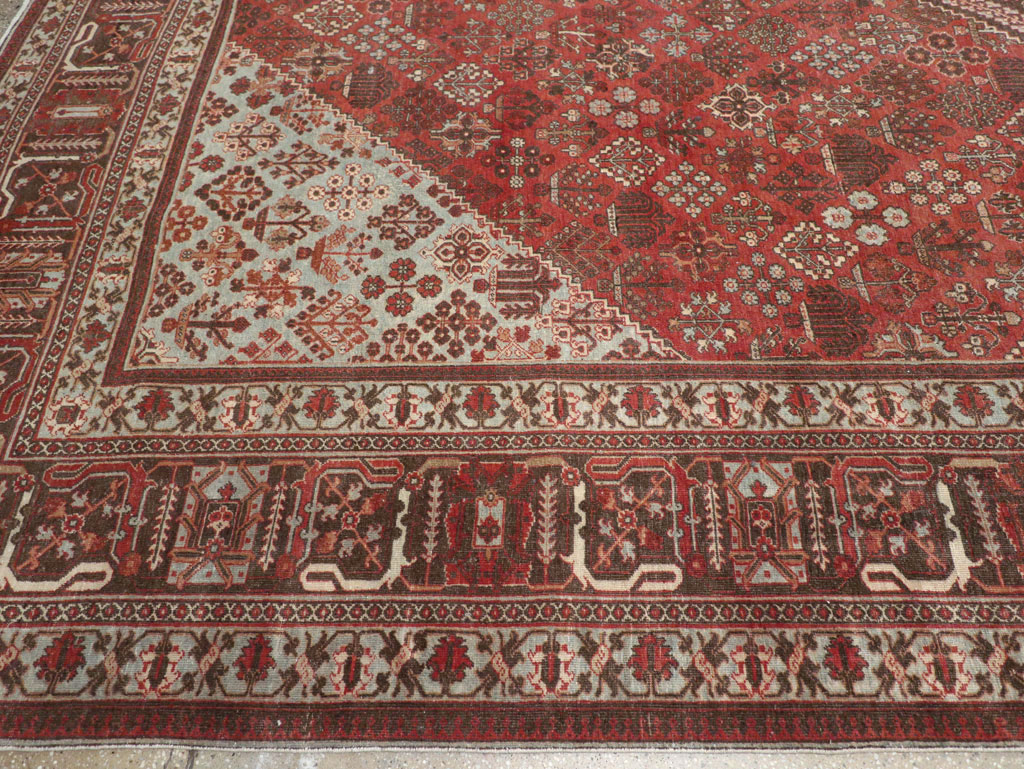 Antique Persian Joshegan Large Room Size Carpet, No.28476 - Galerie Shabab