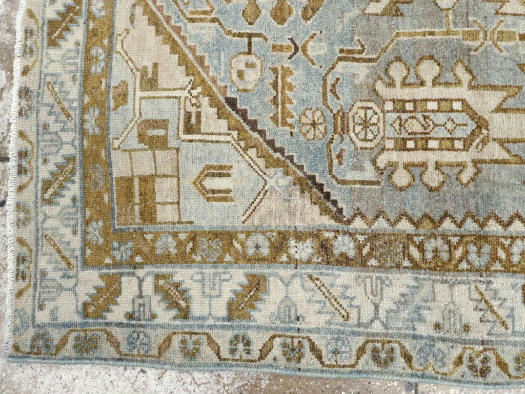 Vintage Persian Malayer Accent Rug, No.28574 - Galerie Shabab