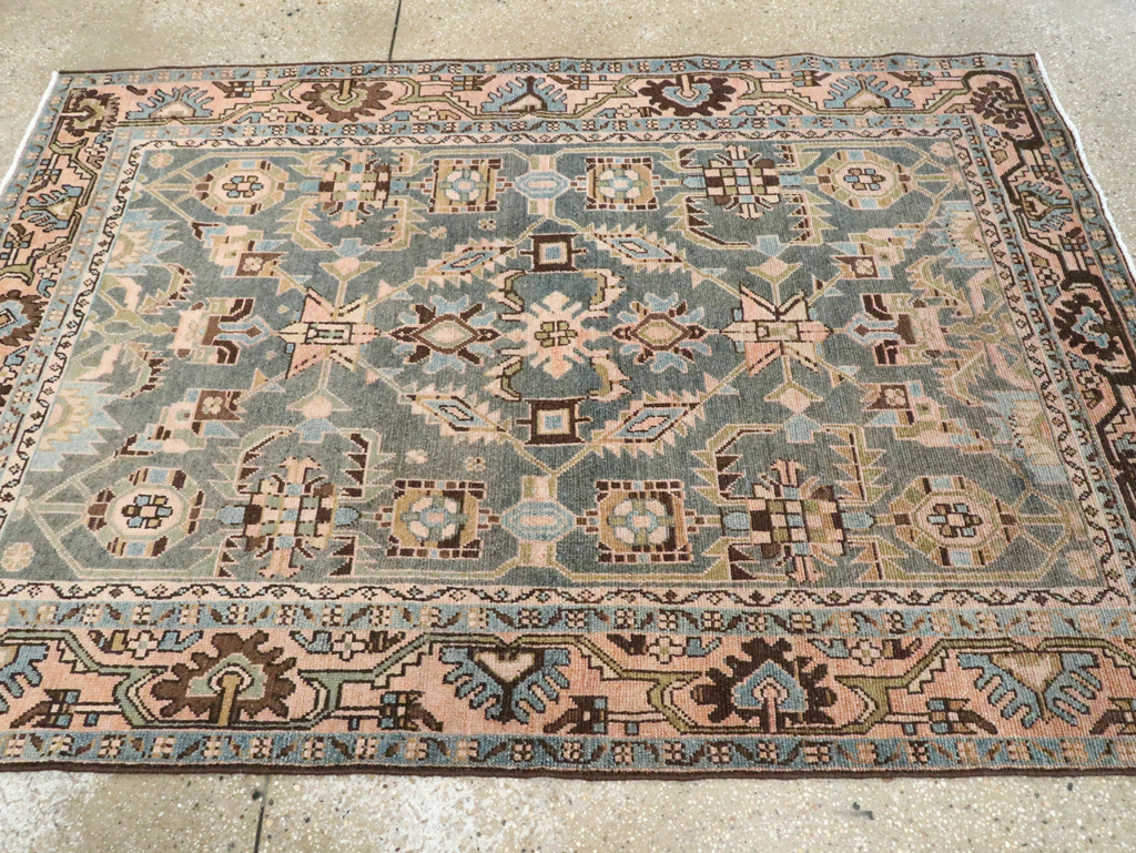 Vintage Persian Malayer Accent Rug, No.28611 - Galerie Shabab