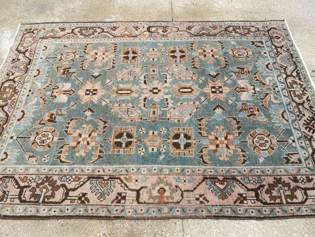 Vintage Persian Malayer Accent Rug, No.28615 - Galerie Shabab