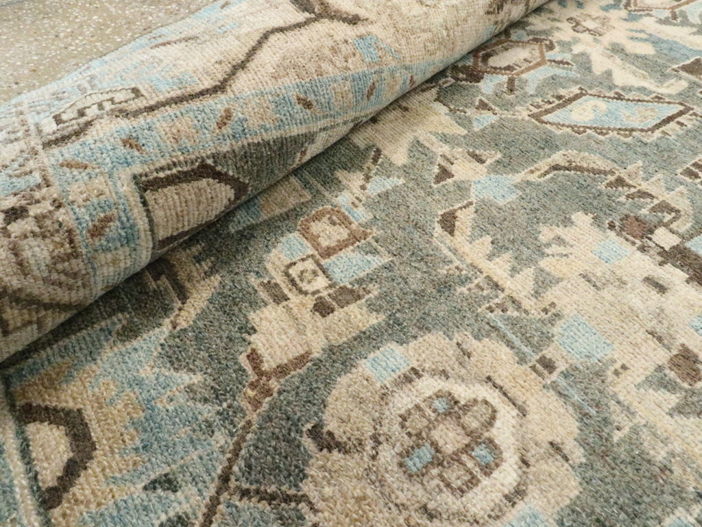 Vintage Persian Malayer Accent Rug, No.28624 - Galerie Shabab