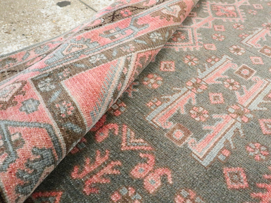 Vintage Persian Malayer Throw Rug, No.28646 - Galerie Shabab