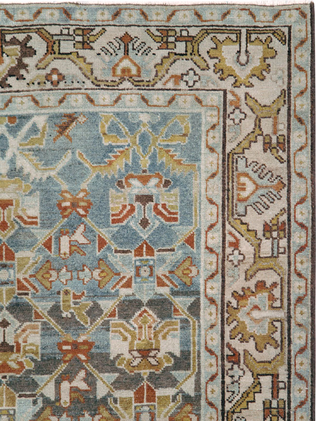 Vintage Persian Malayer Accent Rug, No.28648 - Galerie Shabab