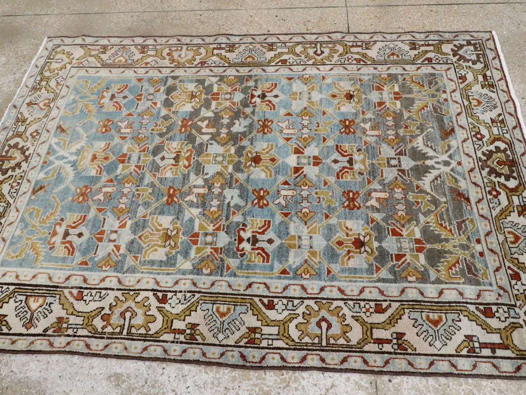 Vintage Persian Malayer Accent Rug, No.28648 - Galerie Shabab