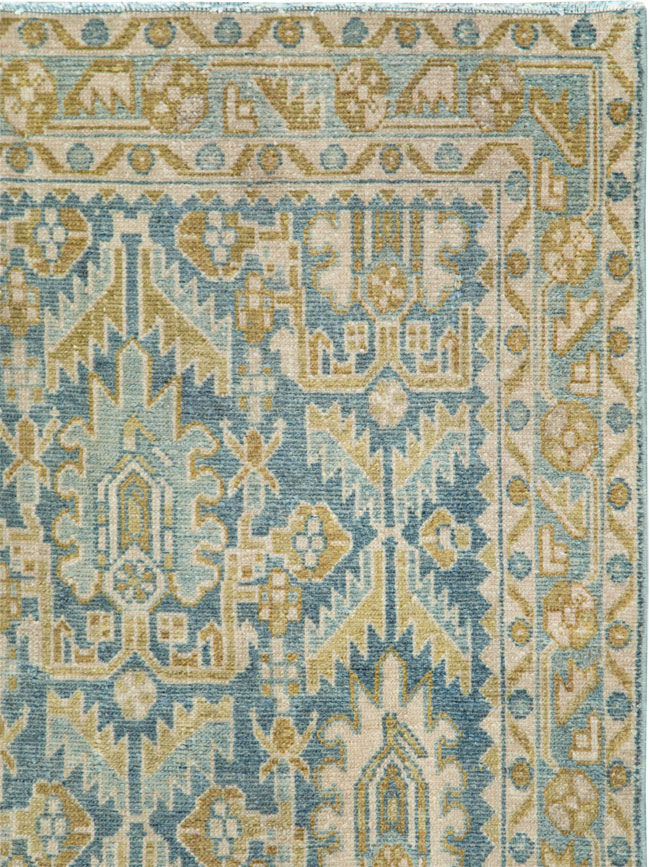 Vintage Persian Malayer Throw Rug, No.28662 - Galerie Shabab