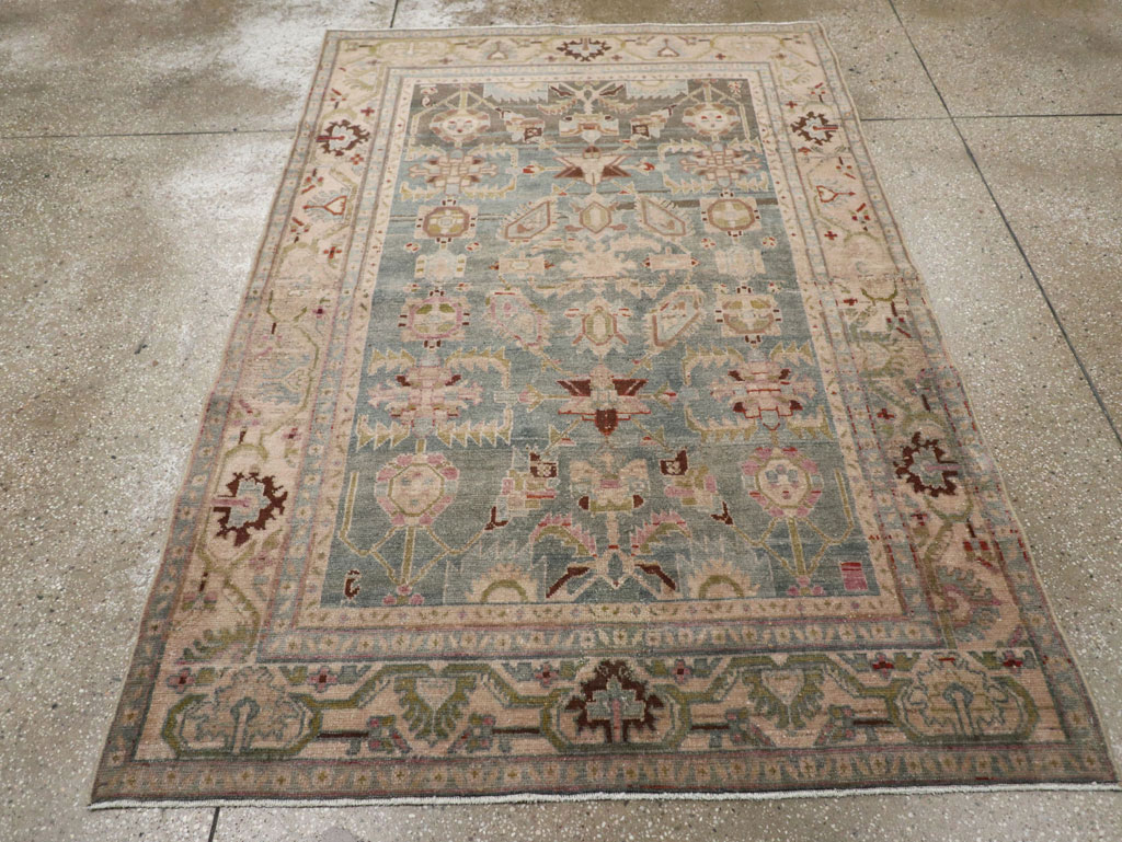 Vintage Persian Malayer Accent Rug, No.28757 - Galerie Shabab
