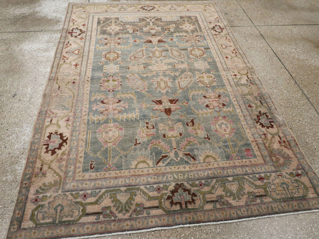 Vintage Persian Malayer Accent Rug, No.28757 - Galerie Shabab