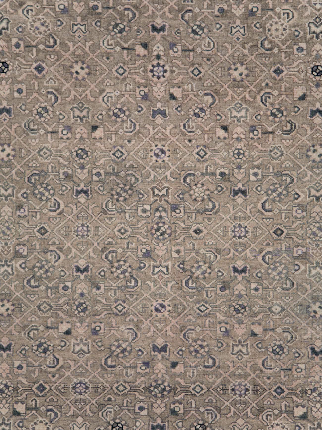 Vintage Persian Malayer Wide Gallery Runner, No.28770 - Galerie Shabab