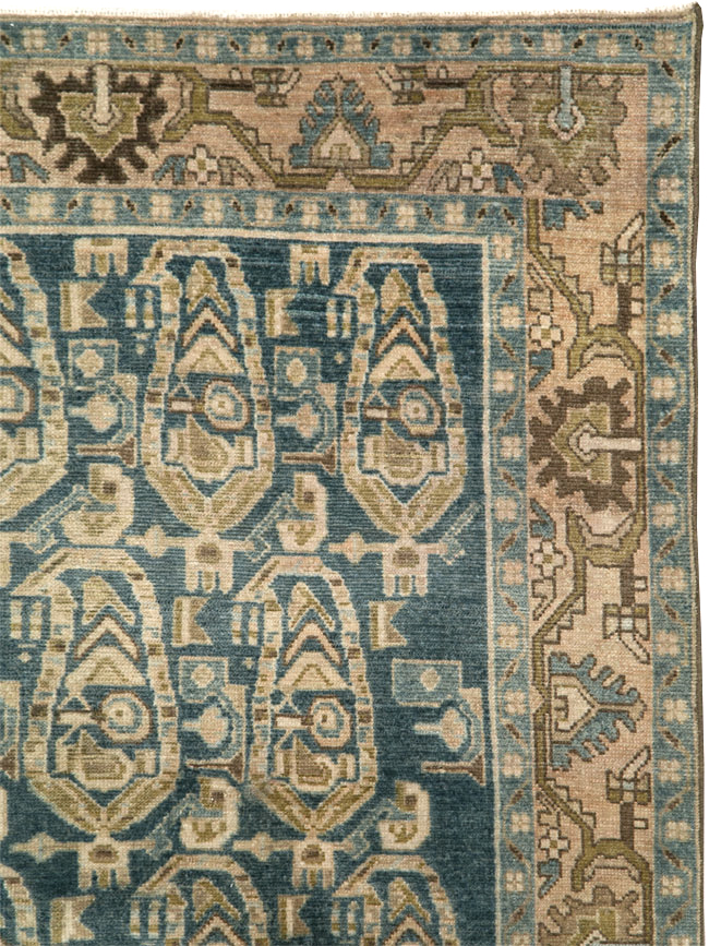 Vintage Persian Malayer Accent Rug, No.28789 - Galerie Shabab