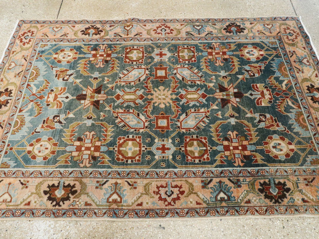 Vintage Persian Malayer Accent Rug, No.28807 - Galerie Shabab
