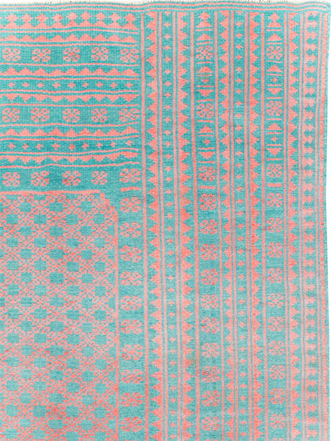 Vintage Persian Flatweave Kilim Accent Carpet, No.28927 - Galerie Shabab