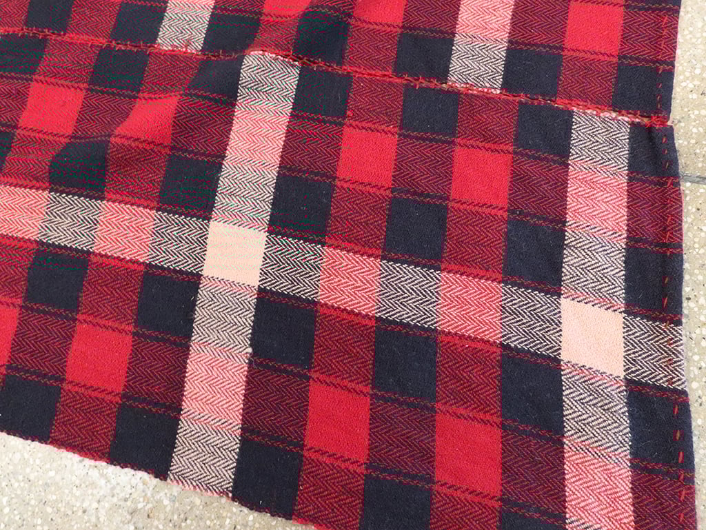 Vintage Persian Plaid Textile, No.29030 - Galerie Shabab