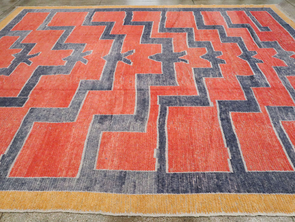 Modern Turkish Tulu Large Room Size Carpet, No.29048 - Galerie Shabab