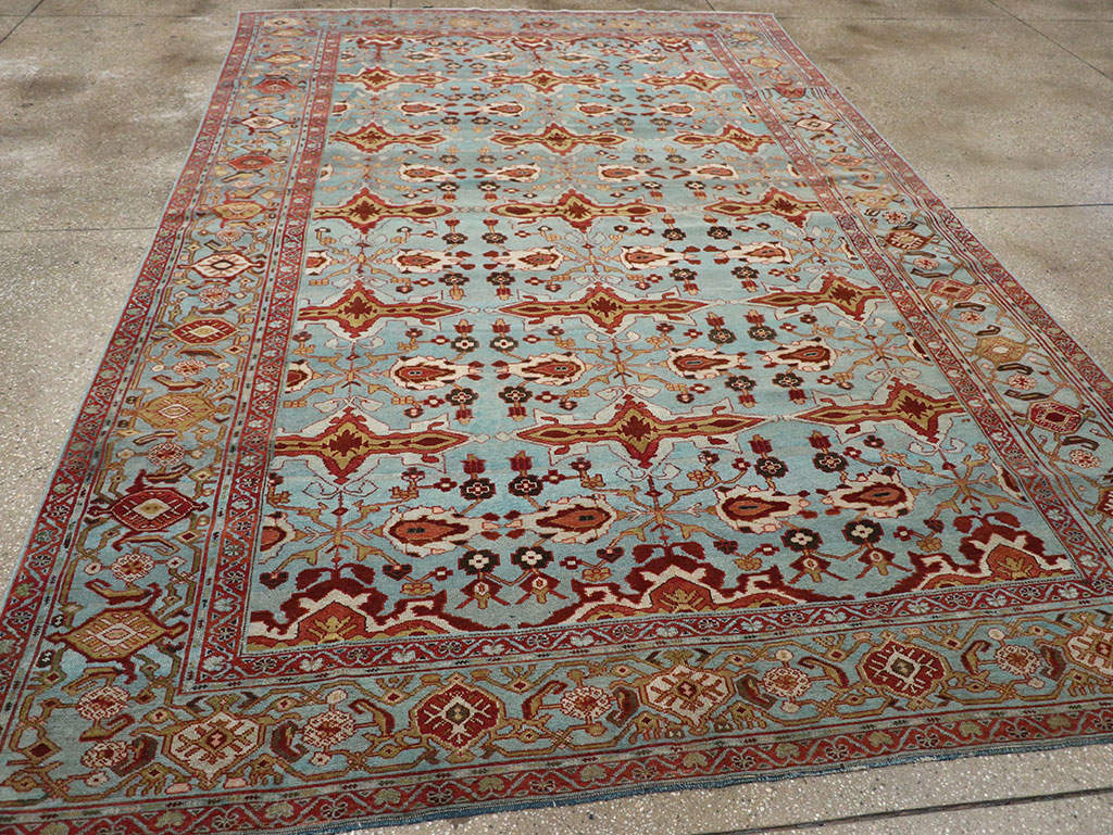 Antique Persian Kurdish Room Size Carpet, No.29056 - Galerie Shabab