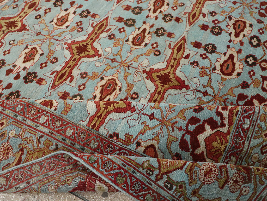 Antique Persian Kurdish Room Size Carpet, No.29056 - Galerie Shabab