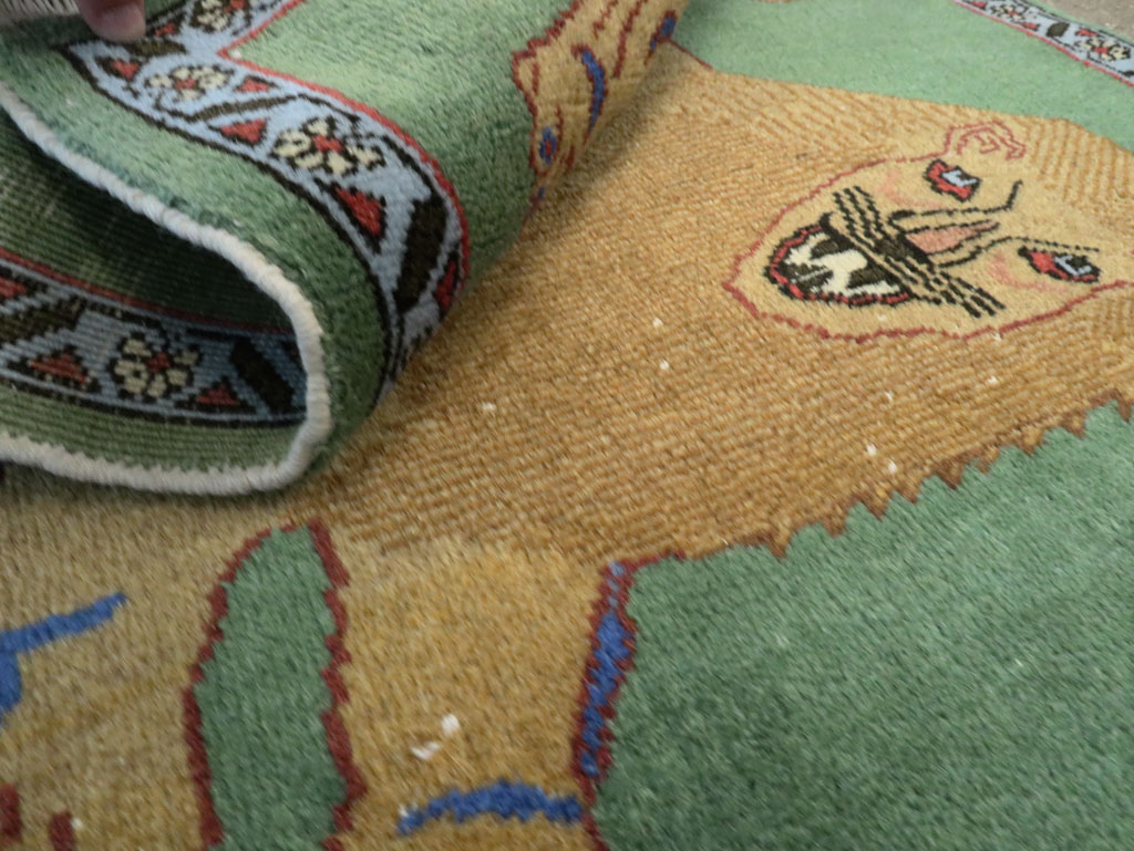 Vintage Persian Pictorial Tabriz Rug (Pair: 2 of 2), No.29060 - Galerie Shabab