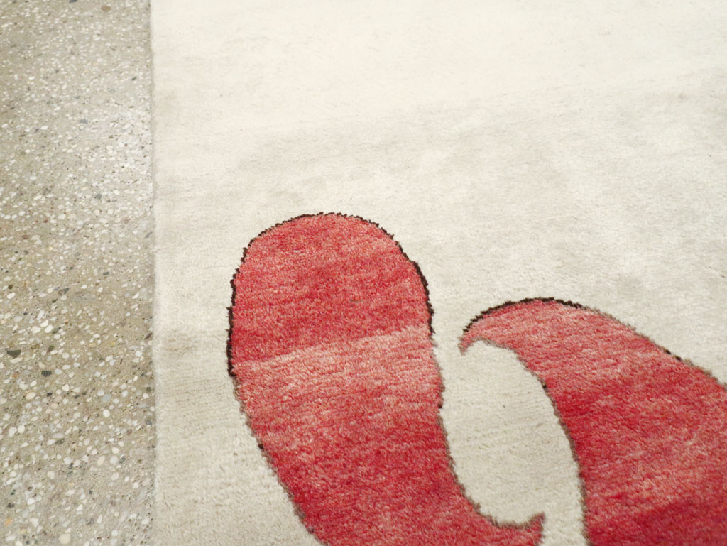 Vintage Persian Mashad Deco Style Rug (Pair: 2 of 2), No.29095 - Galerie Shabab