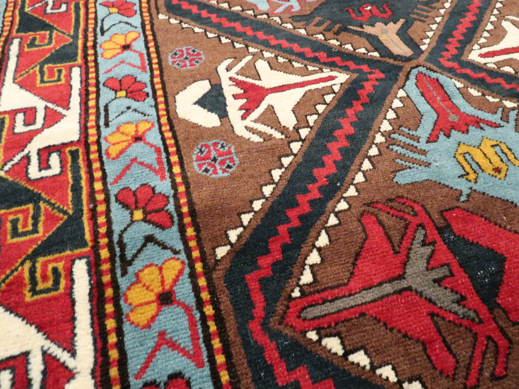 Antique Caucasian Throw Rug, No.29116 - Galerie Shabab