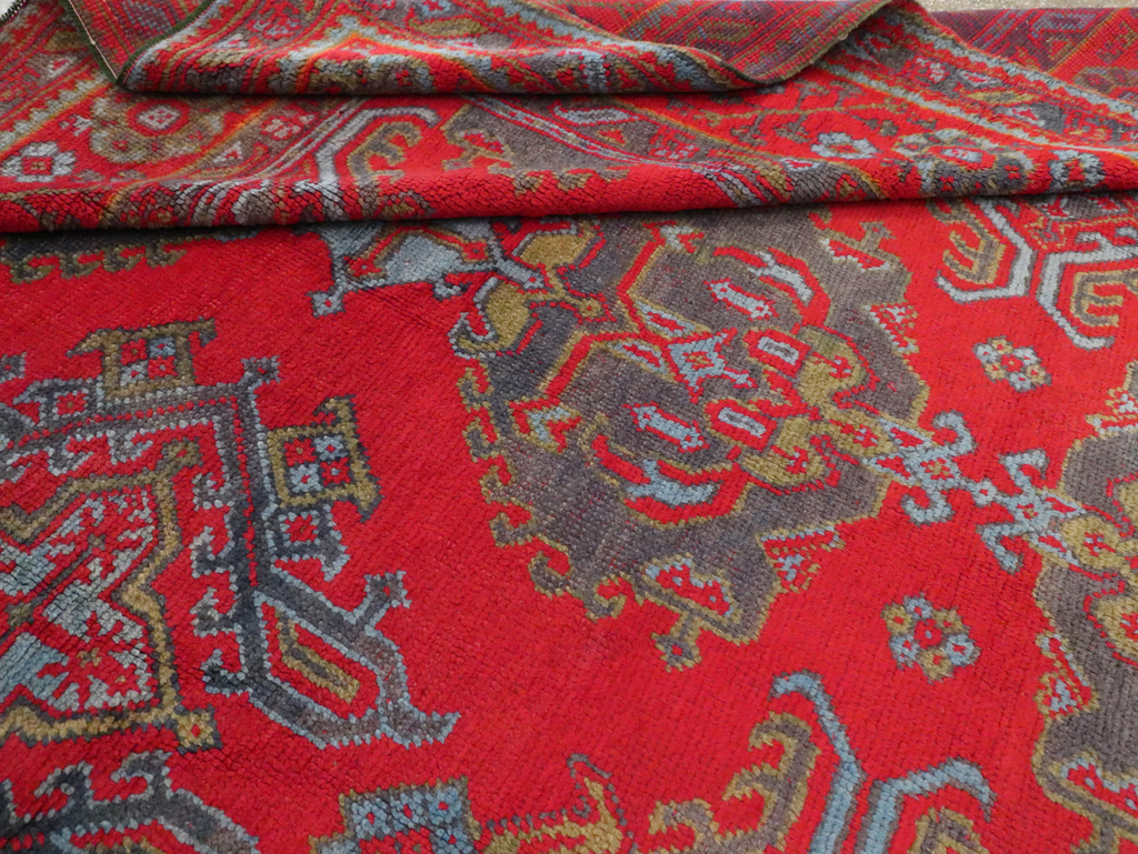 Antique Oushak Carpet, No.29128 - Galerie Shabab