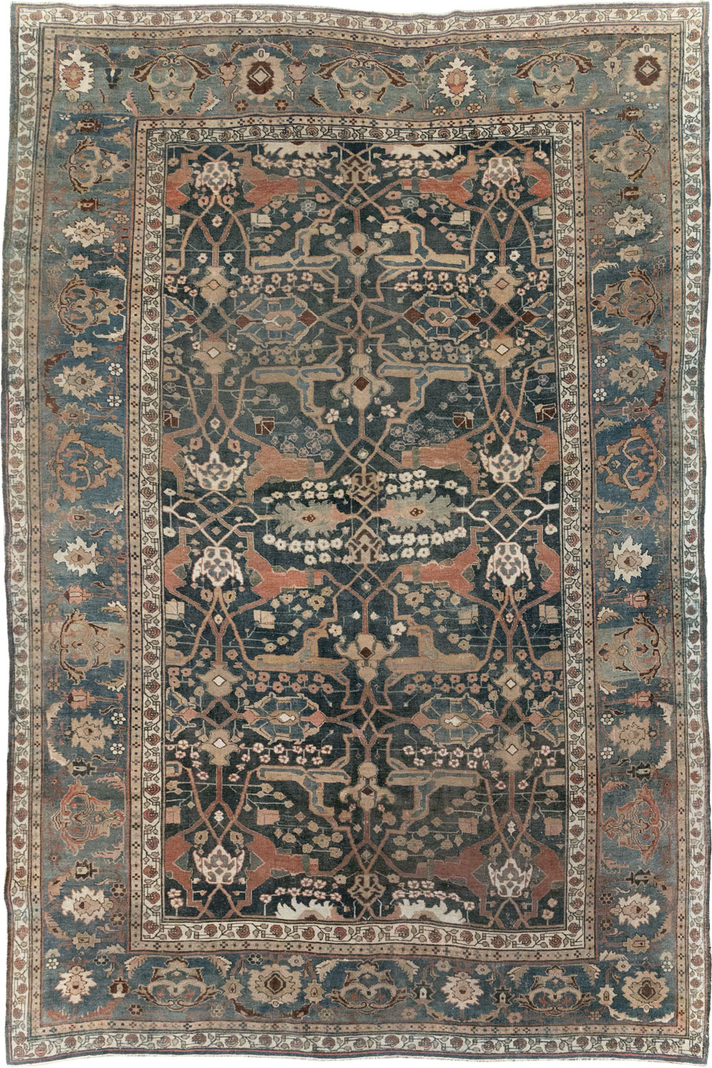 Antique Persian Bidjar Room Size Carpet, No.29237 - Galerie Shabab