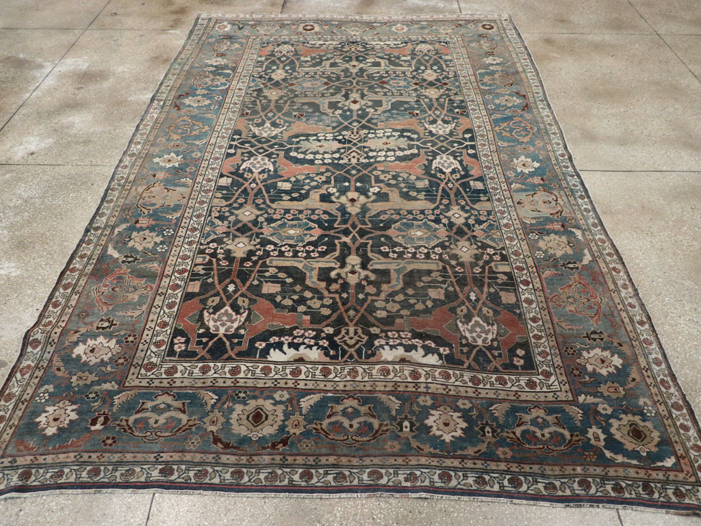 Antique Persian Bidjar Room Size Carpet, No.29237 - Galerie Shabab