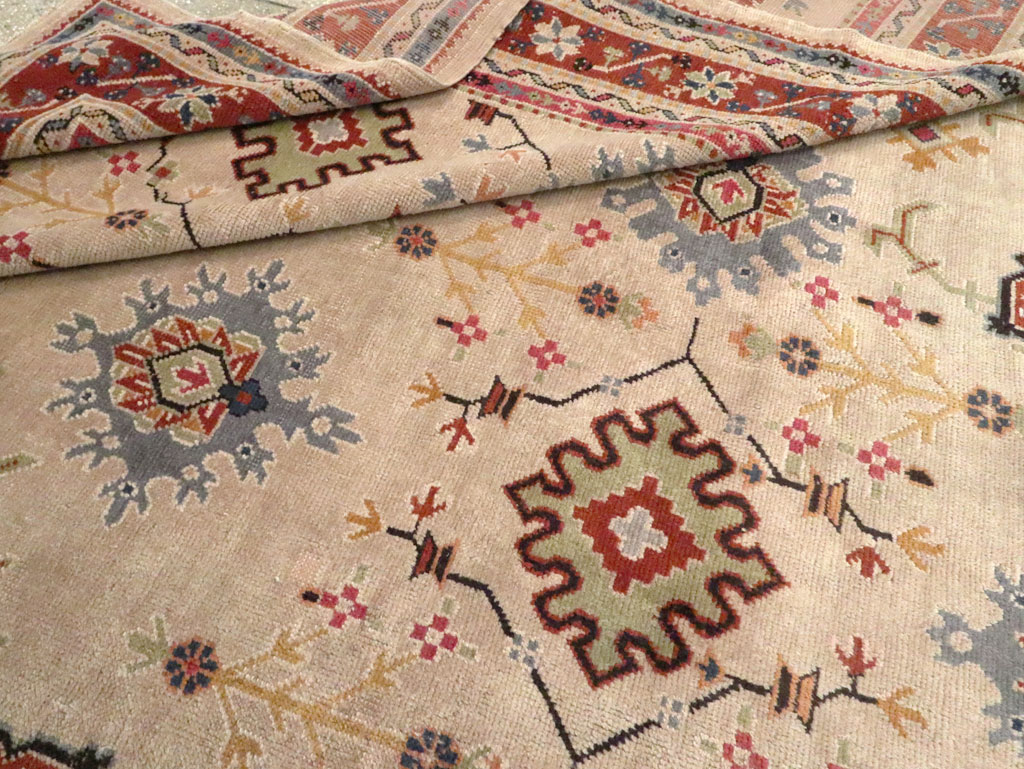 Vintage Turkish Oushak Large Room Size Carpet, No.29254 - Galerie Shabab