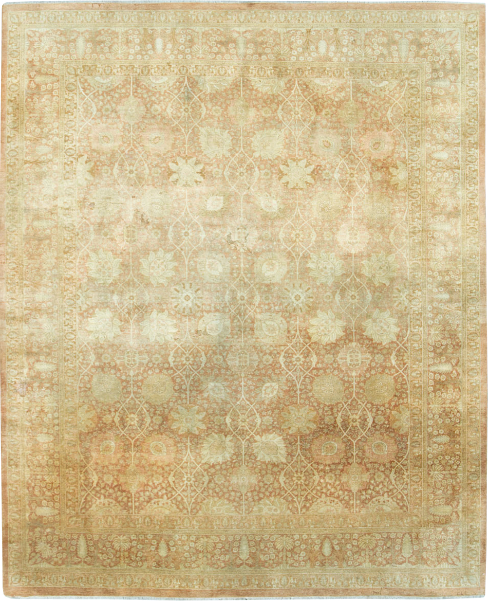 Vintage Persian Tabriz Small Room Size Carpet, No.29335 - Galerie Shabab