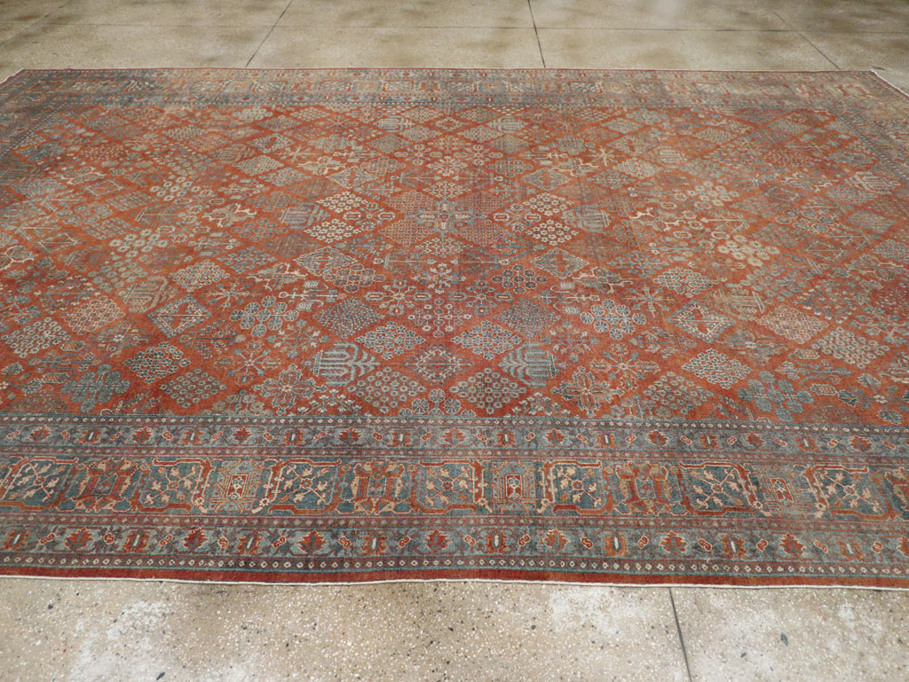 Antique Persian Joshegan Large Room Size Carpet, No.29352 - Galerie Shabab