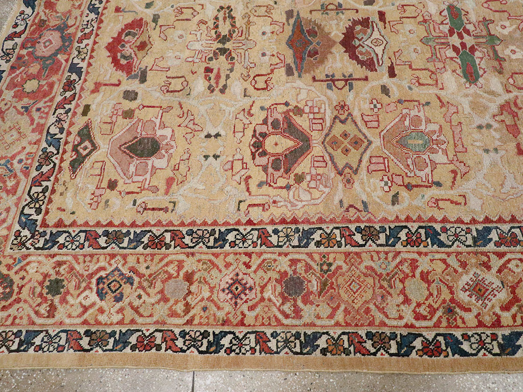 Antique Persian Mahal Room Size Carpet, No.29389 - Galerie Shabab
