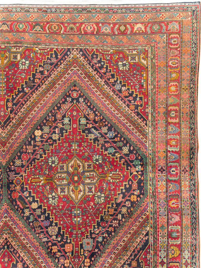 Large Antique Persian Afshar Carpet, No.29390 - Galerie Shabab
