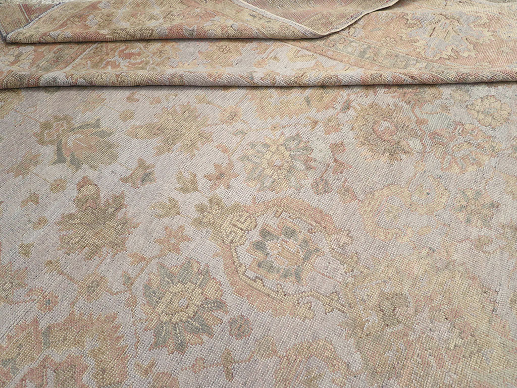 Antique Turkish Oushak Large Carpet, No.29404 - Galerie Shabab